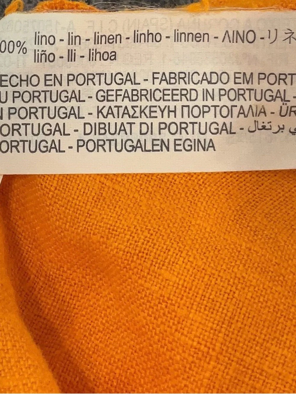 Zara Women’s Linen Orange Wrap Mini Dress with Puff Sleeves - Picture 9 of 9